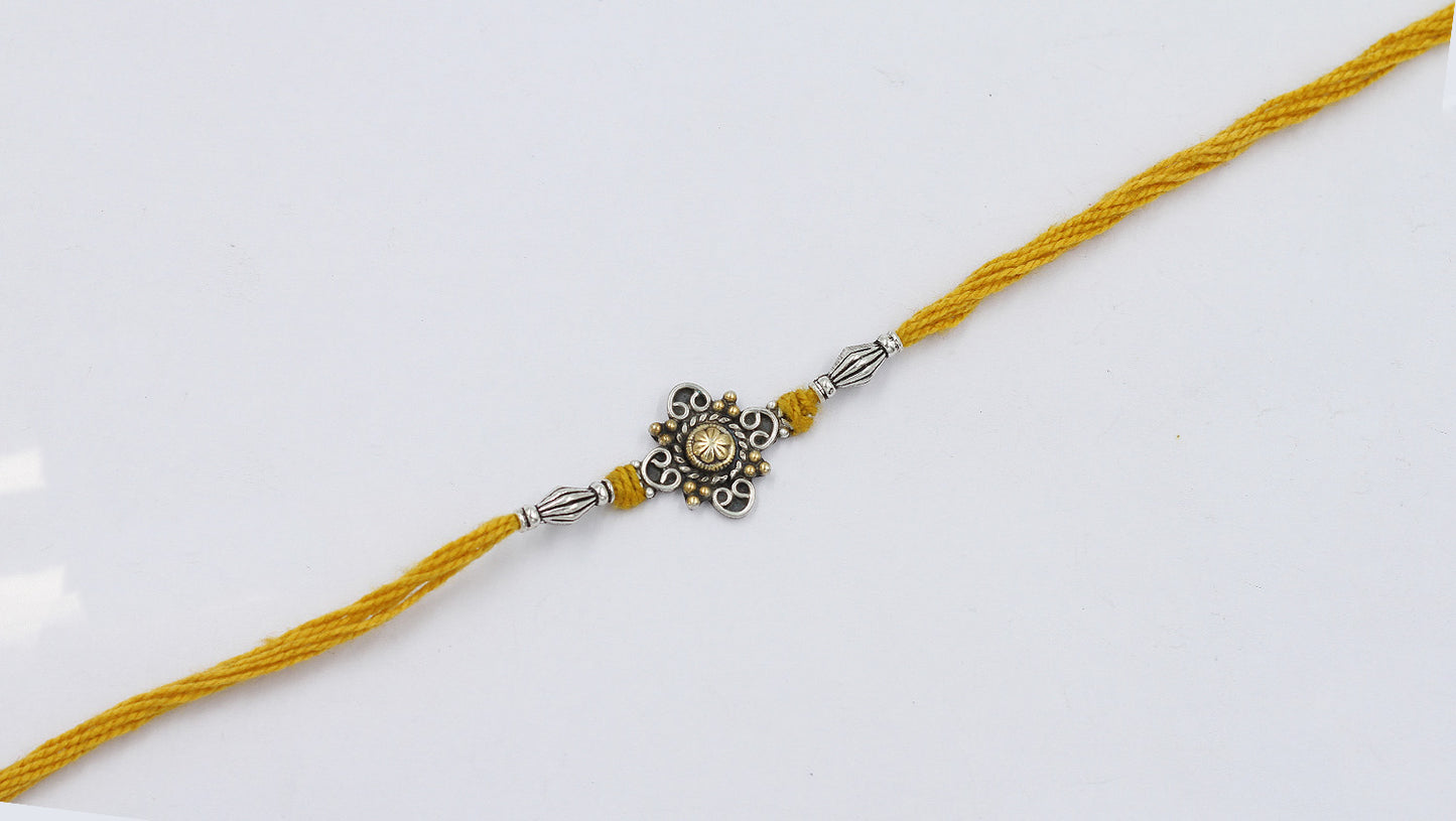 Sangeeta Boochra "925 Sterling Silver Rakhi: Timeless Bond"