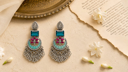 Vividh- Silver Hawiya Earrings