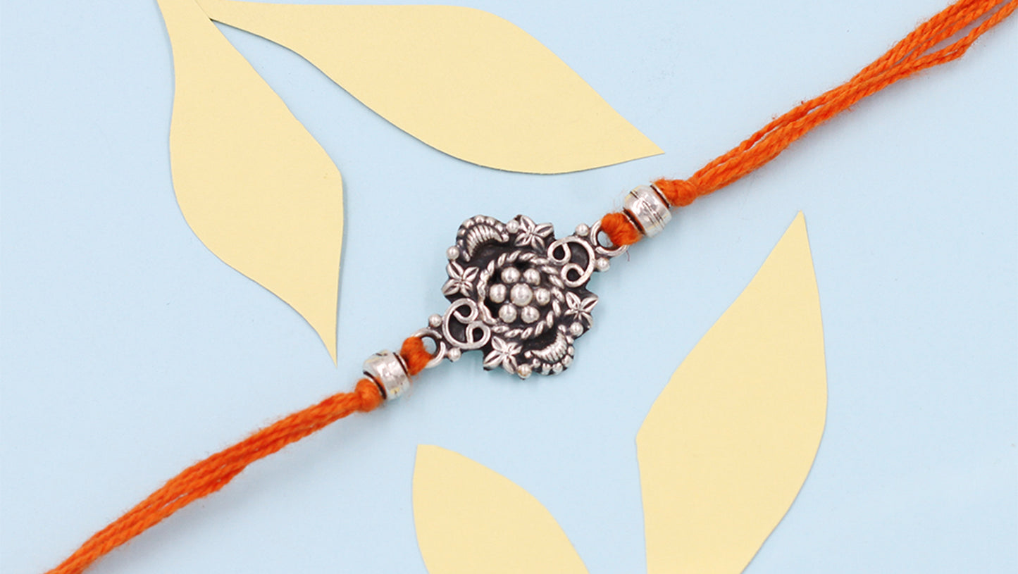 Sangeeta Boochra "925 Sterling Silver Rakhi: Timeless Bond"