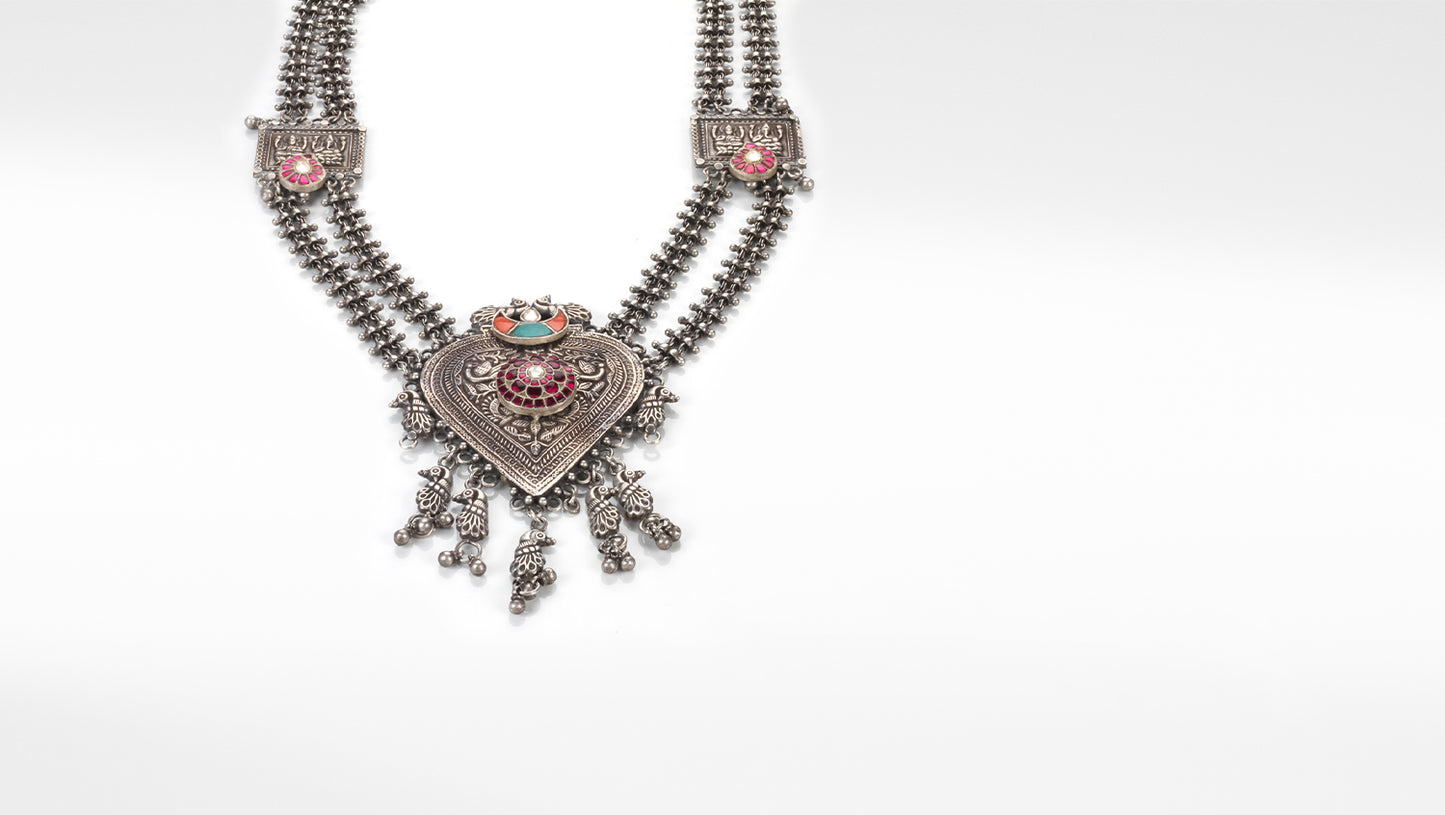 Sangeeta Boochra Silver Necklace