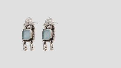 Sophisticated Grace: Sangeeta Boochra Silver Stud Earrings