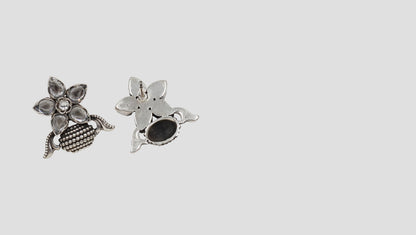 Sophisticated Beauty: Sangeeta Boochra Silver Handcrafted Studs