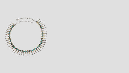 Handcrafted Tribal-Inspired 925 Silver Necklace with Antique Finish