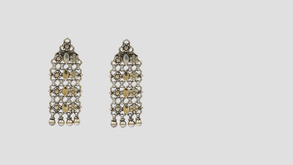 Heritage Silver Filigree Earrings by Sangeeta Boochra