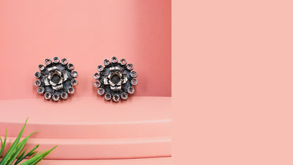 Sangeeta Boochra Blooming Grace Silver Studs