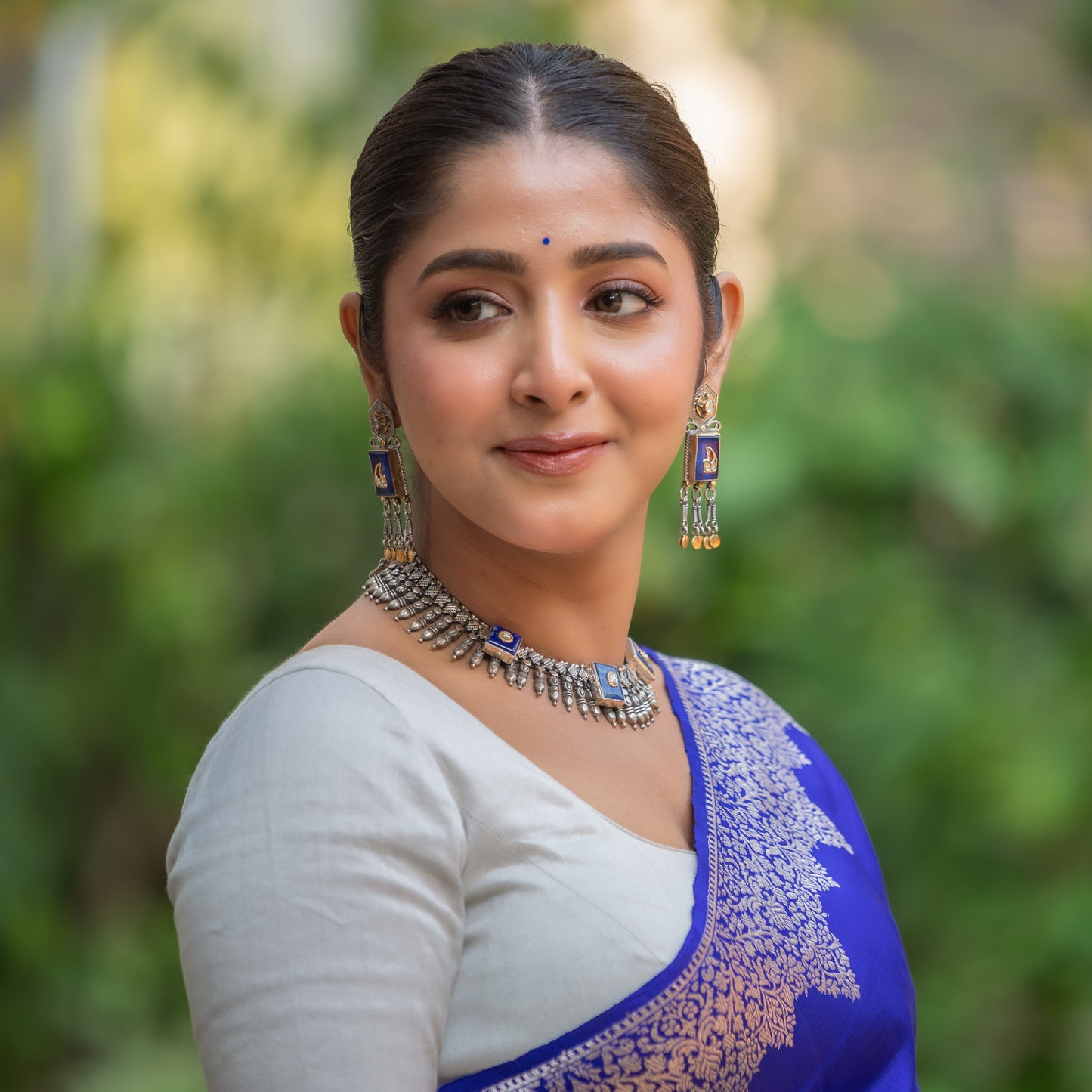 Swastika Ghosh in Signature Silver by Sangeeta Boochra