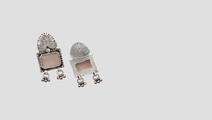 Ornate Simplicity: Sangeeta Boochra Silver Handcrafted Studs