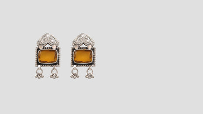 Ornate Beauty: Sangeeta Boochra Designer Silver Studs