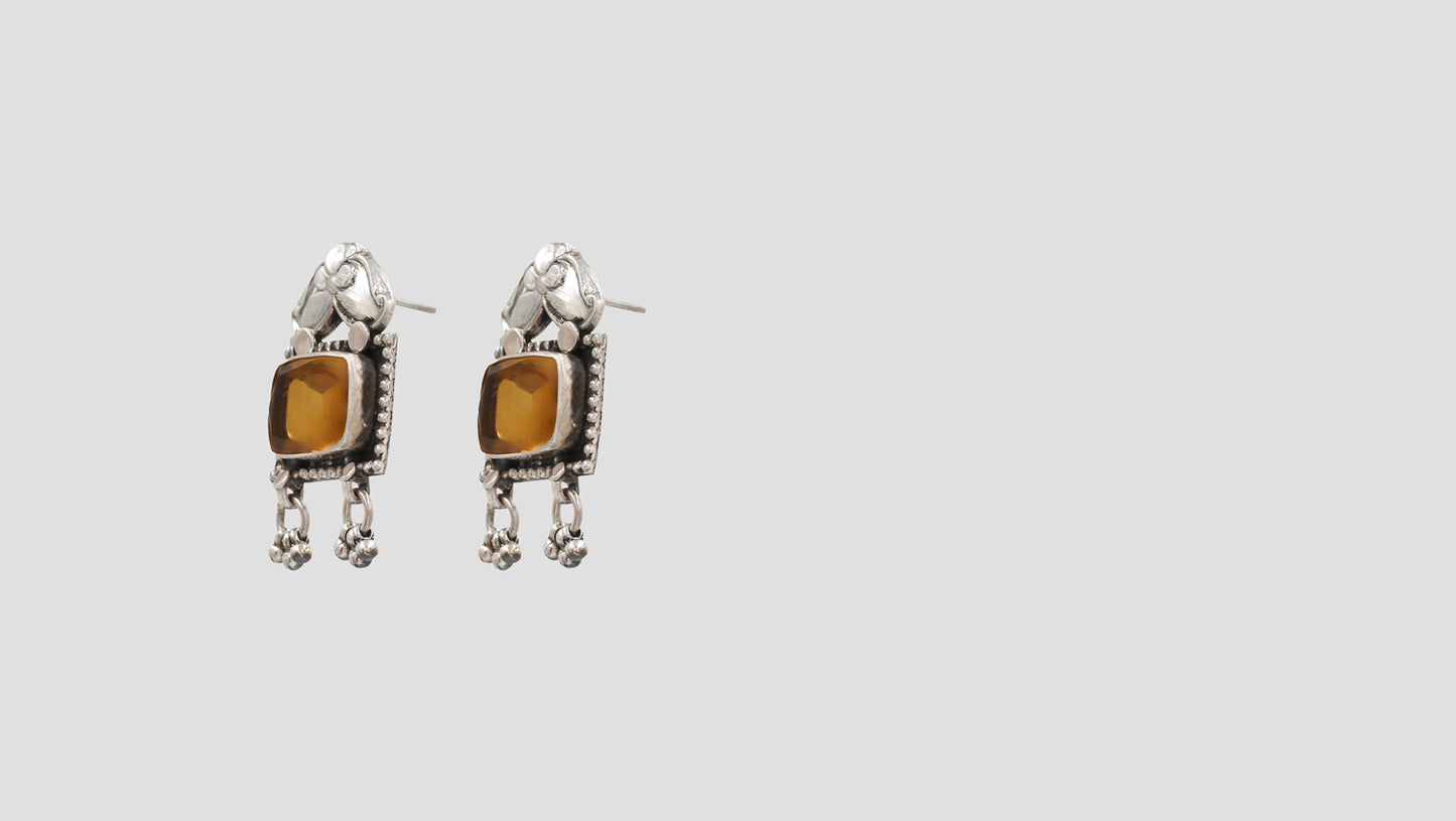 Ornate Beauty: Sangeeta Boochra Designer Silver Studs