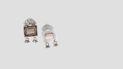 Refined Radiance: Handcrafted Silver Stud Earrings by Sangeeta Boochra