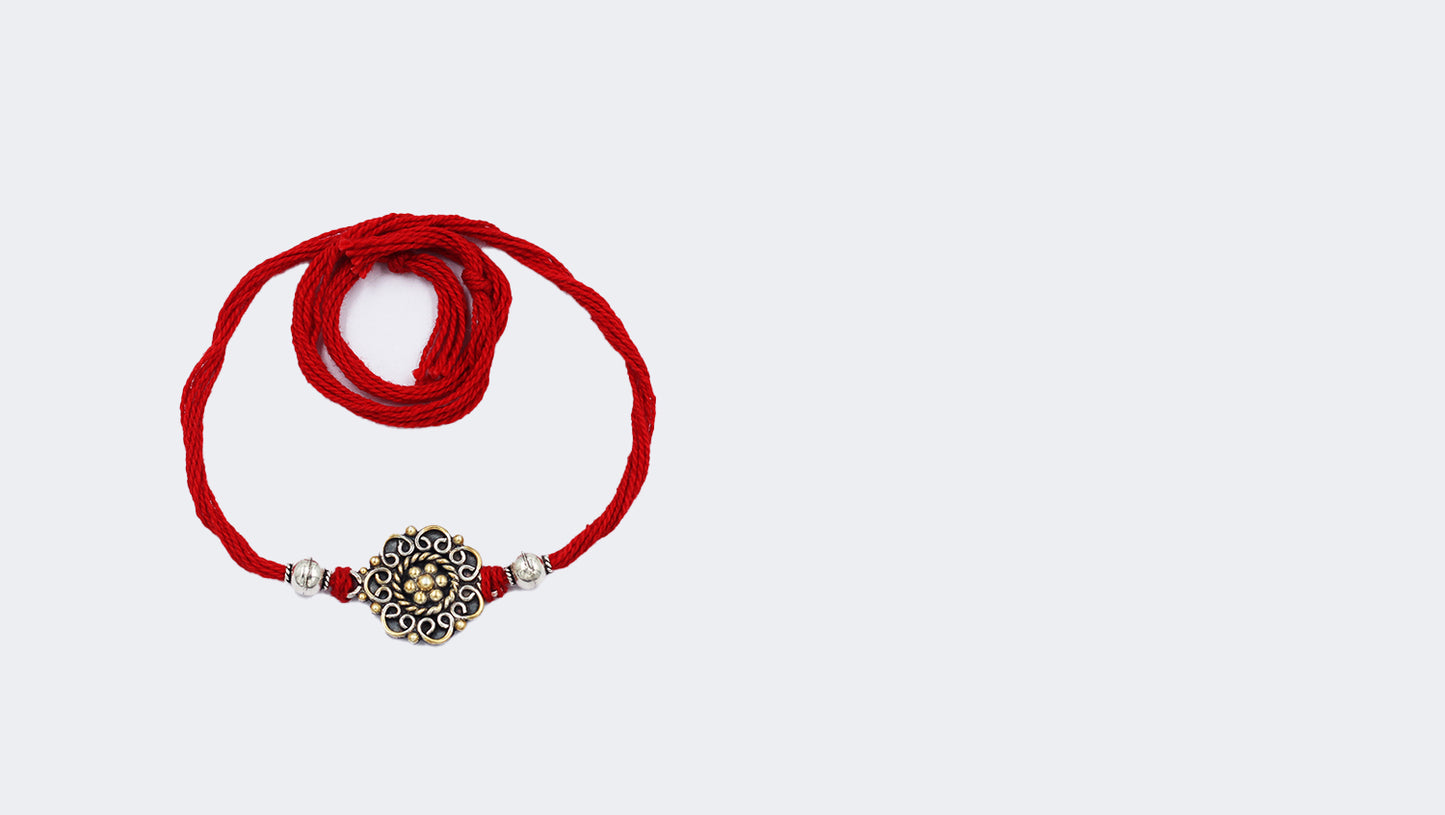 Sangeeta Boochra "925 Sterling Silver Rakhi: Timeless Bond"