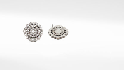 Silver Olivia Stud Earring