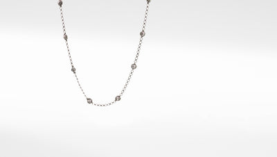Silver Iris Necklace