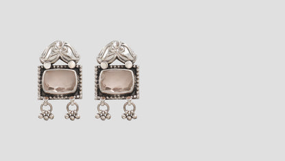 Refined Radiance: Handcrafted Silver Stud Earrings by Sangeeta Boochra