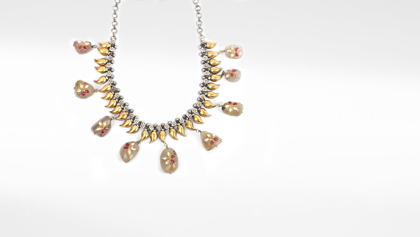 Sangeeta Boochra Silver Necklace