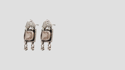 Refined Radiance: Handcrafted Silver Stud Earrings by Sangeeta Boochra