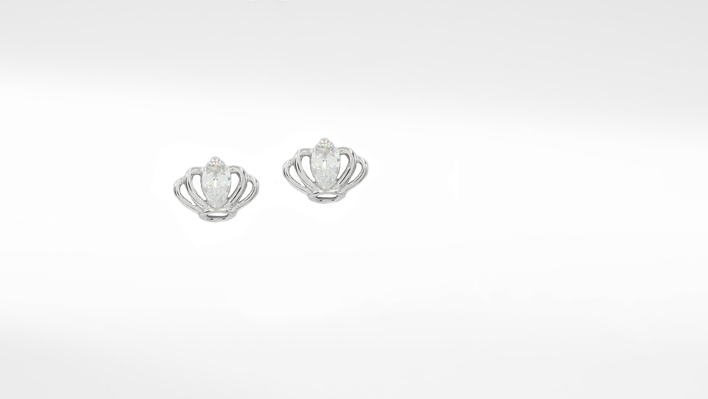 Sangeeta Boochra 925 Sterling Silver CZ Stud Earrings