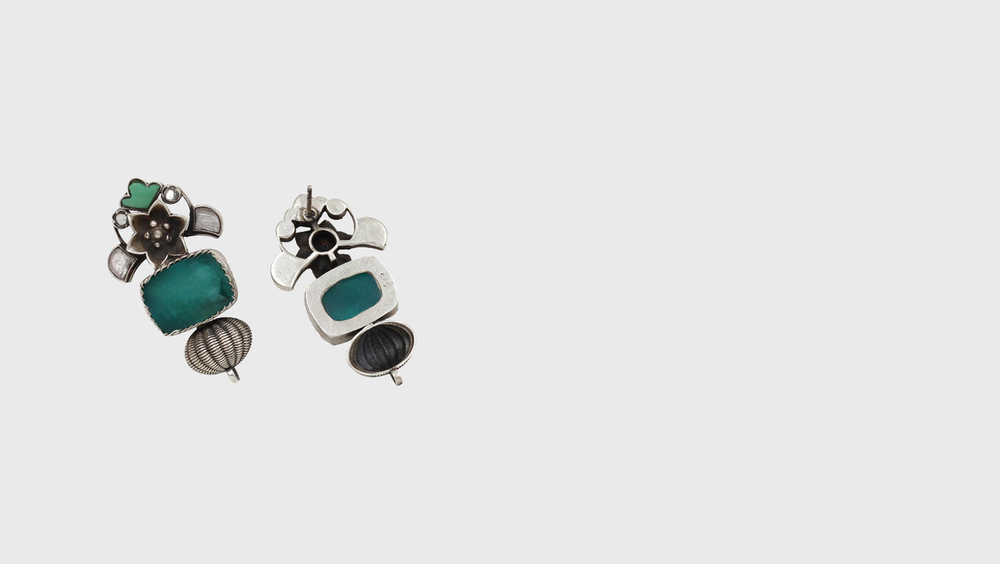 Minimal Luxe: Handcrafted Silver Studs by Sangeeta Boochra
