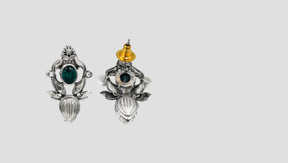 Handcrafted Silver Earring by Sangeeta Boochra