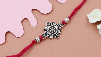 Sangeeta Boochra "925 Sterling Silver Rakhi: Timeless Bond"