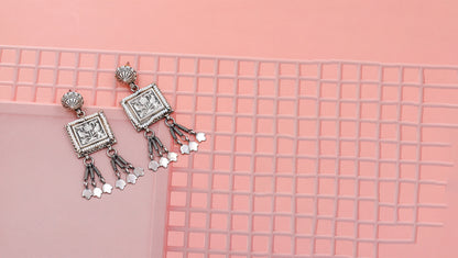 Regal Heritage: Sangeeta Boochra Silver Choker & Earring Set