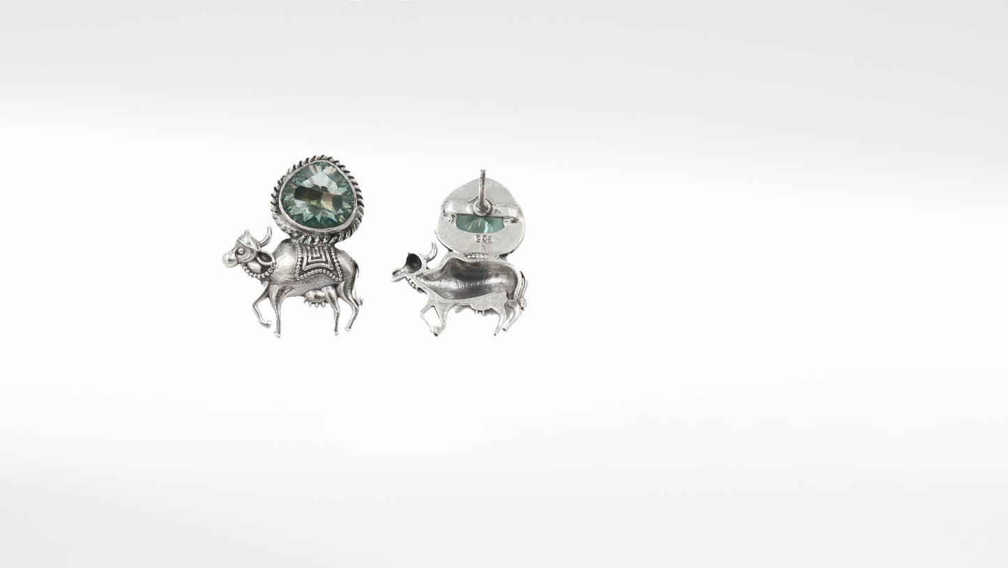 Silver Handmade Beasts Earring