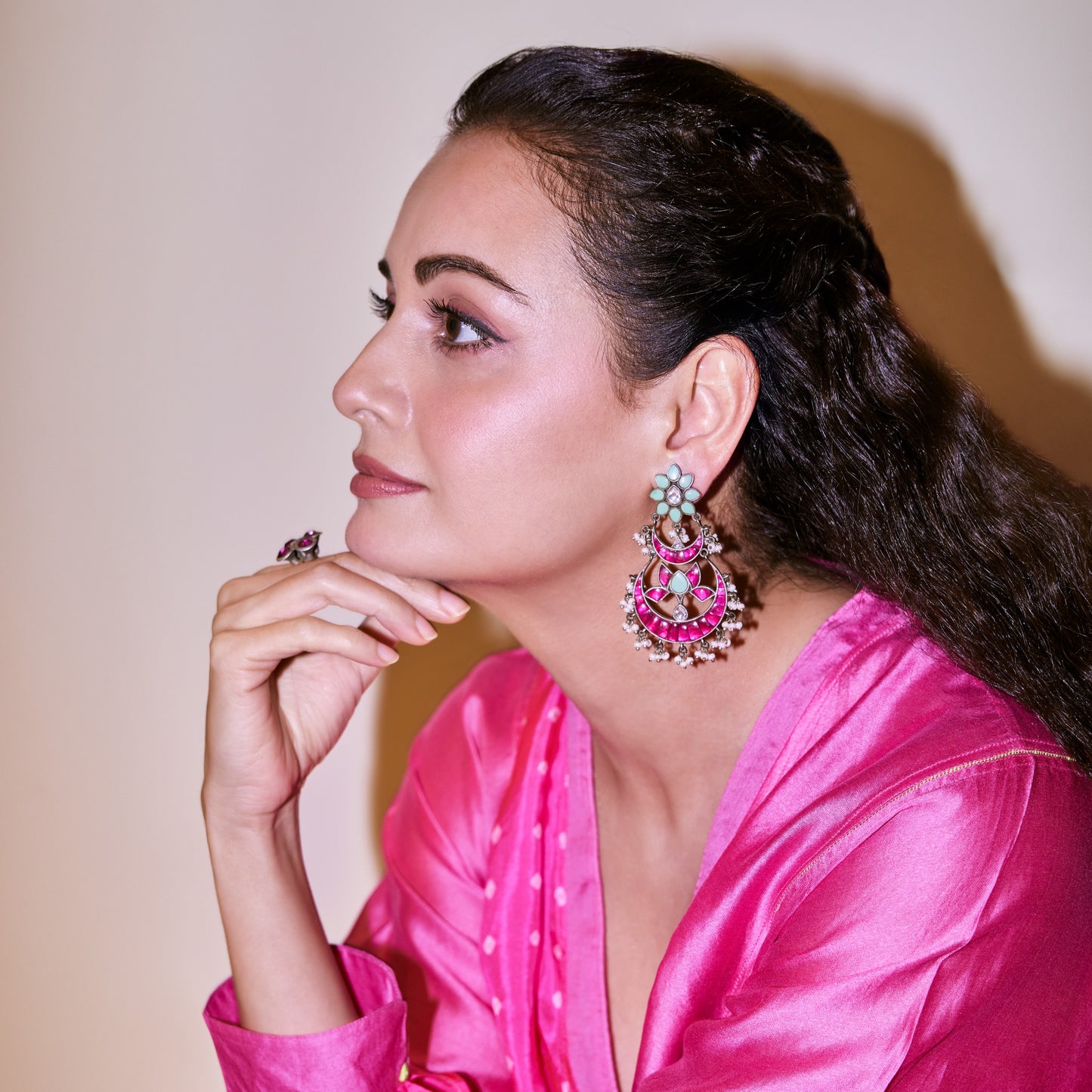 Dia Mirza Embodies Elegance with Sangeeta Boochra Jewelry