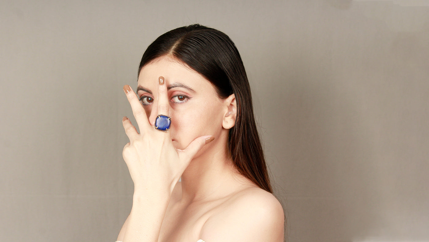 Sangeeta Boochra Silver Handcrafted Ring