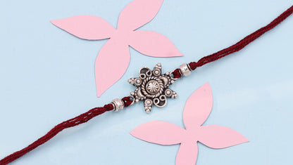 Sangeeta Boochra "925 Sterling Silver Rakhi: Timeless Bond"