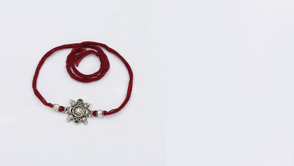 Sangeeta Boochra "925 Sterling Silver Rakhi: Timeless Bond"