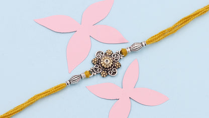 Sangeeta Boochra "925 Sterling Silver Rakhi: Timeless Bond"