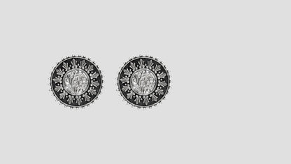 Tribal Charm Floral Studs by Sangeeta Boochra