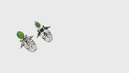 Ornate Simplicity: Sangeeta Boochra Silver Handcrafted Studs