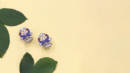 Polished Beauty: Sangeeta Boochra Silver Handcrafted Studs