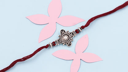 Sangeeta Boochra "925 Sterling Silver Rakhi: Timeless Bond"