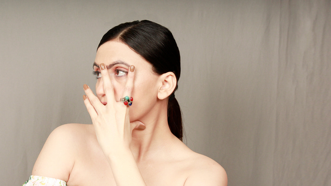 Sangeeta Boochra Silver Handcrafted Ring