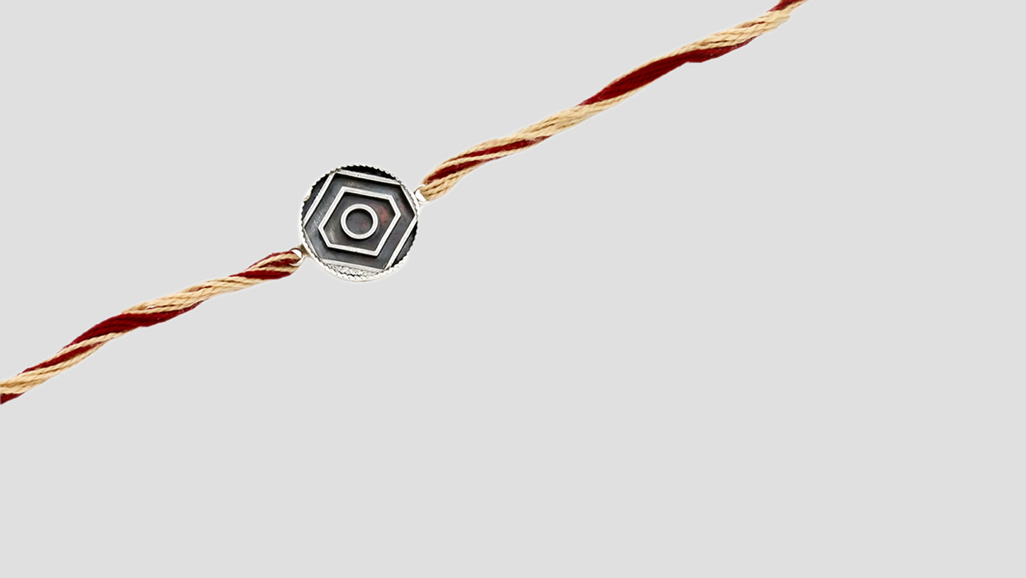Sangeeta Boochra "925 Sterling Silver Rakhi: Timeless Bond"