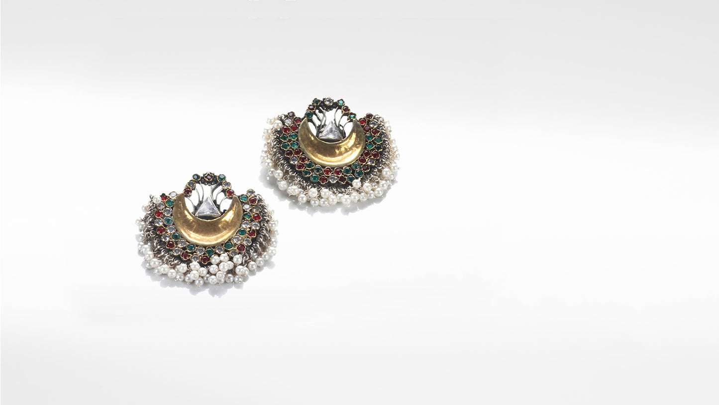 Sangeeta Boochra Silver Earrings