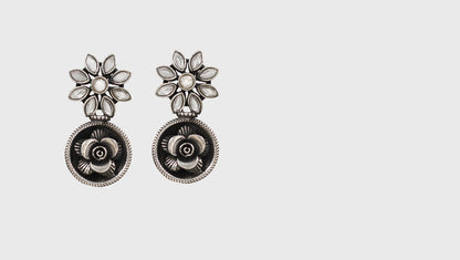 Signature Grace: Sangeeta Boochra Silver Handcrafted Studs