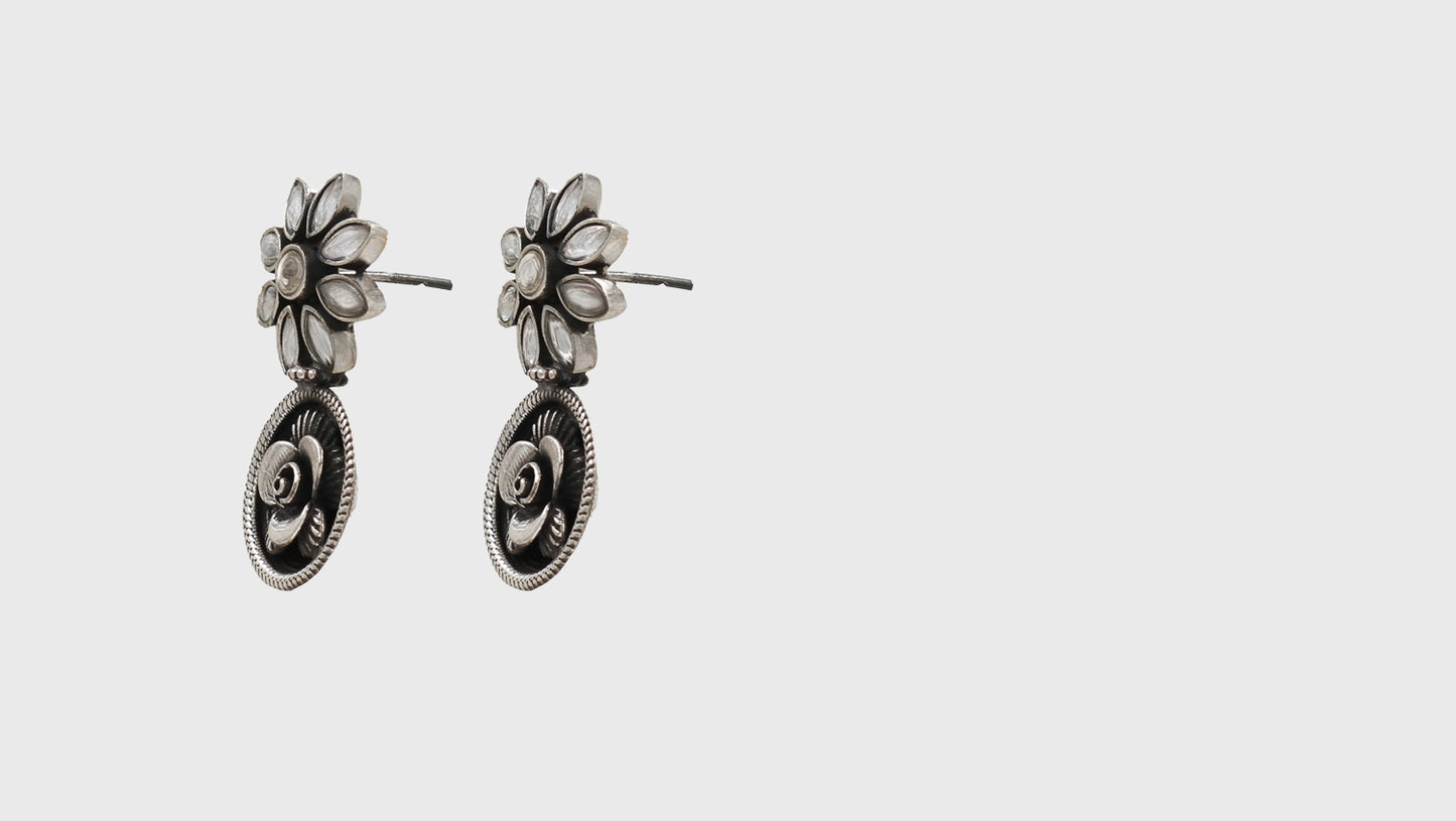 Signature Grace: Sangeeta Boochra Silver Handcrafted Studs