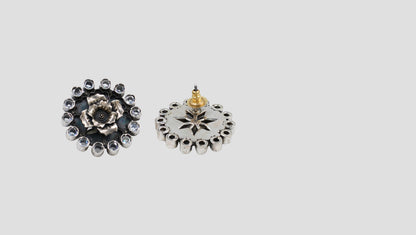 Sangeeta Boochra Blooming Grace Silver Studs