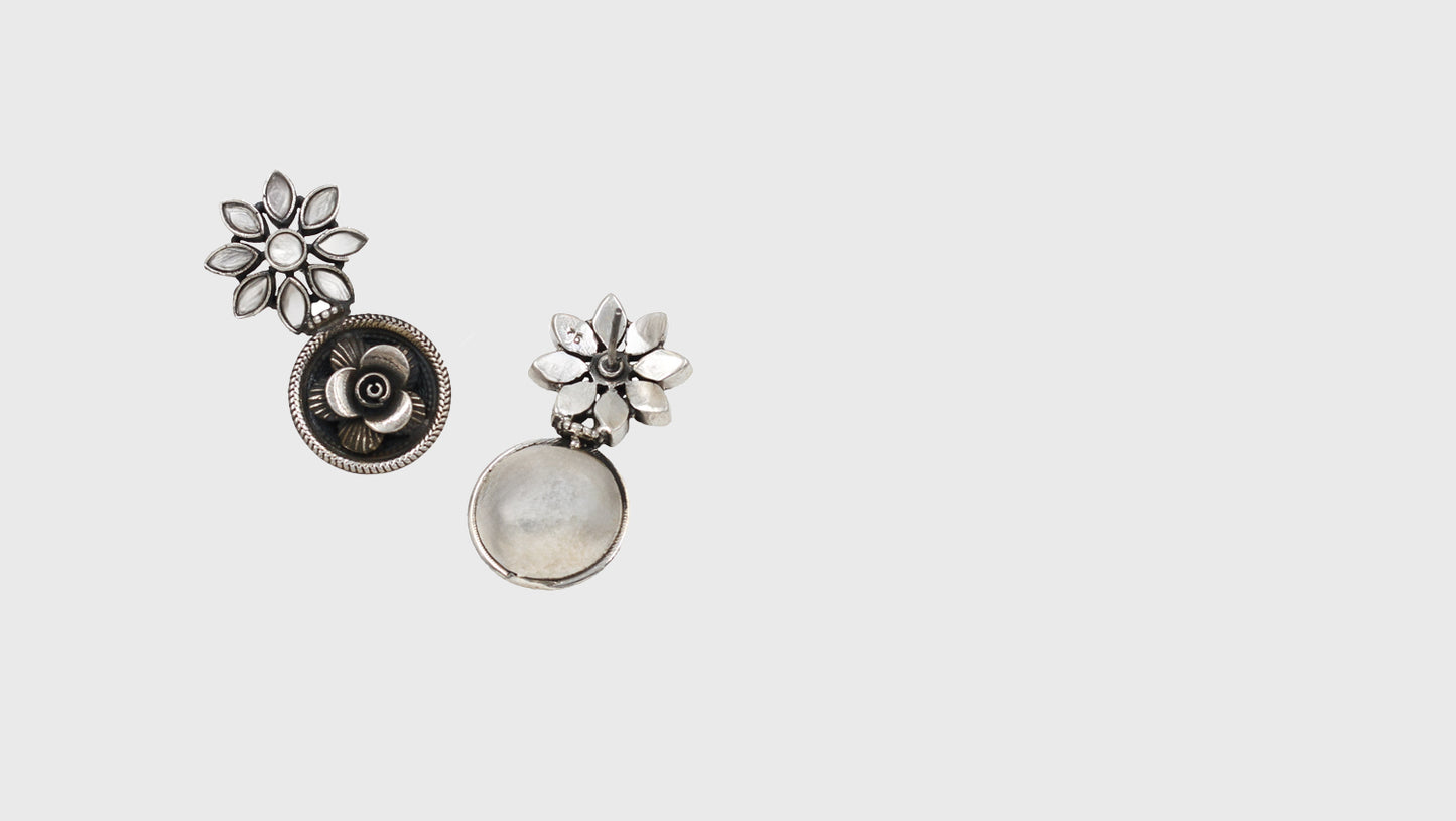 Signature Grace: Sangeeta Boochra Silver Handcrafted Studs