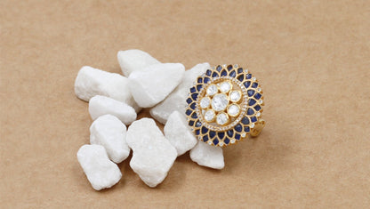 Elegant Simplicity: Sangeeta Boochra Gold-Plated Handmade Ring