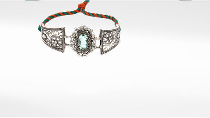 Sangeeta Boochra Silver Choker