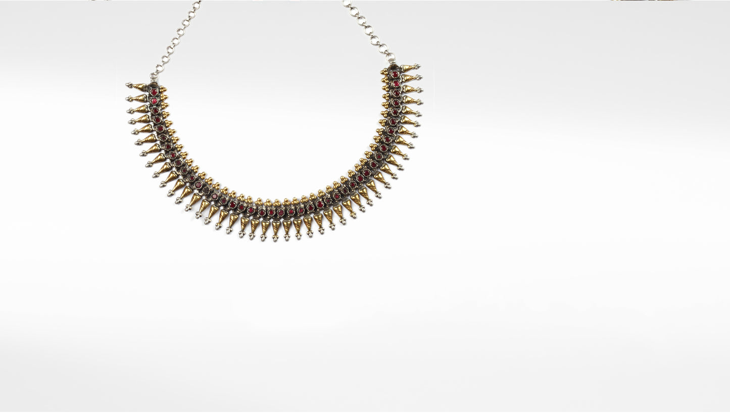Sangeeta Boochra Silver Necklace