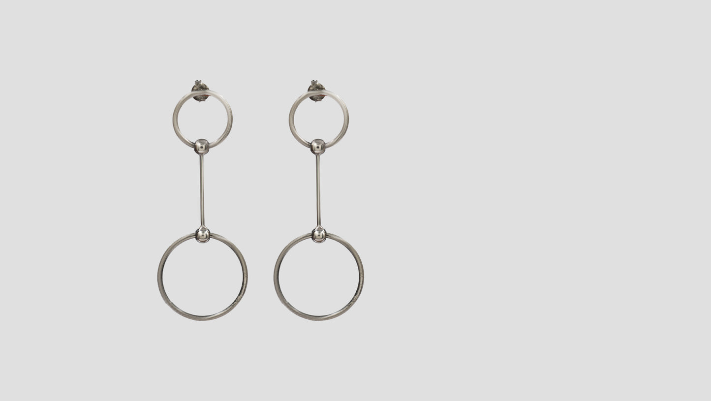 Sangeeta Boochra Handcrafted Silver Statement Earrings