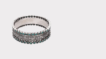 Silver Natima Floral Bracelet