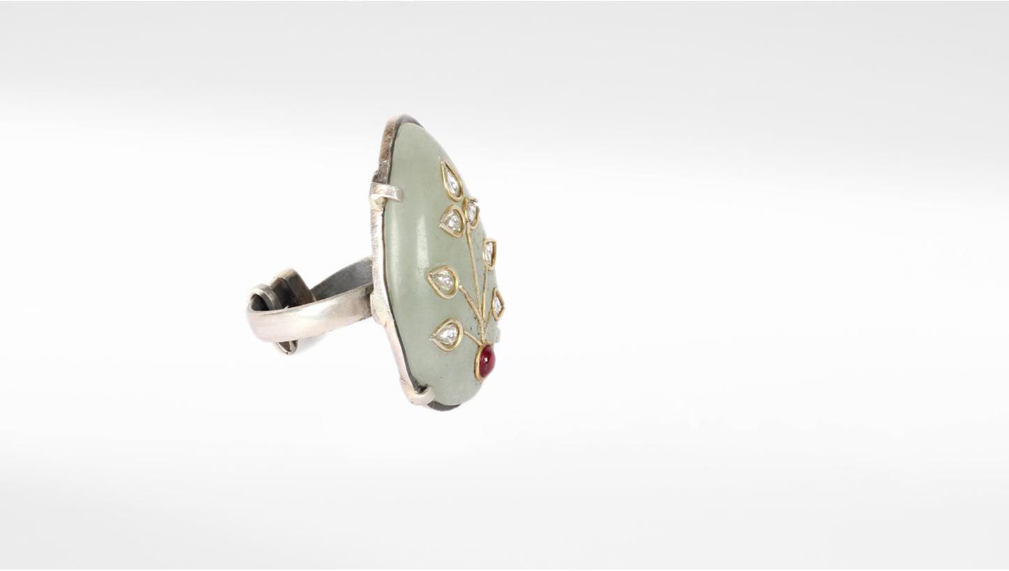 Sangeeta Boochra Silver Ring