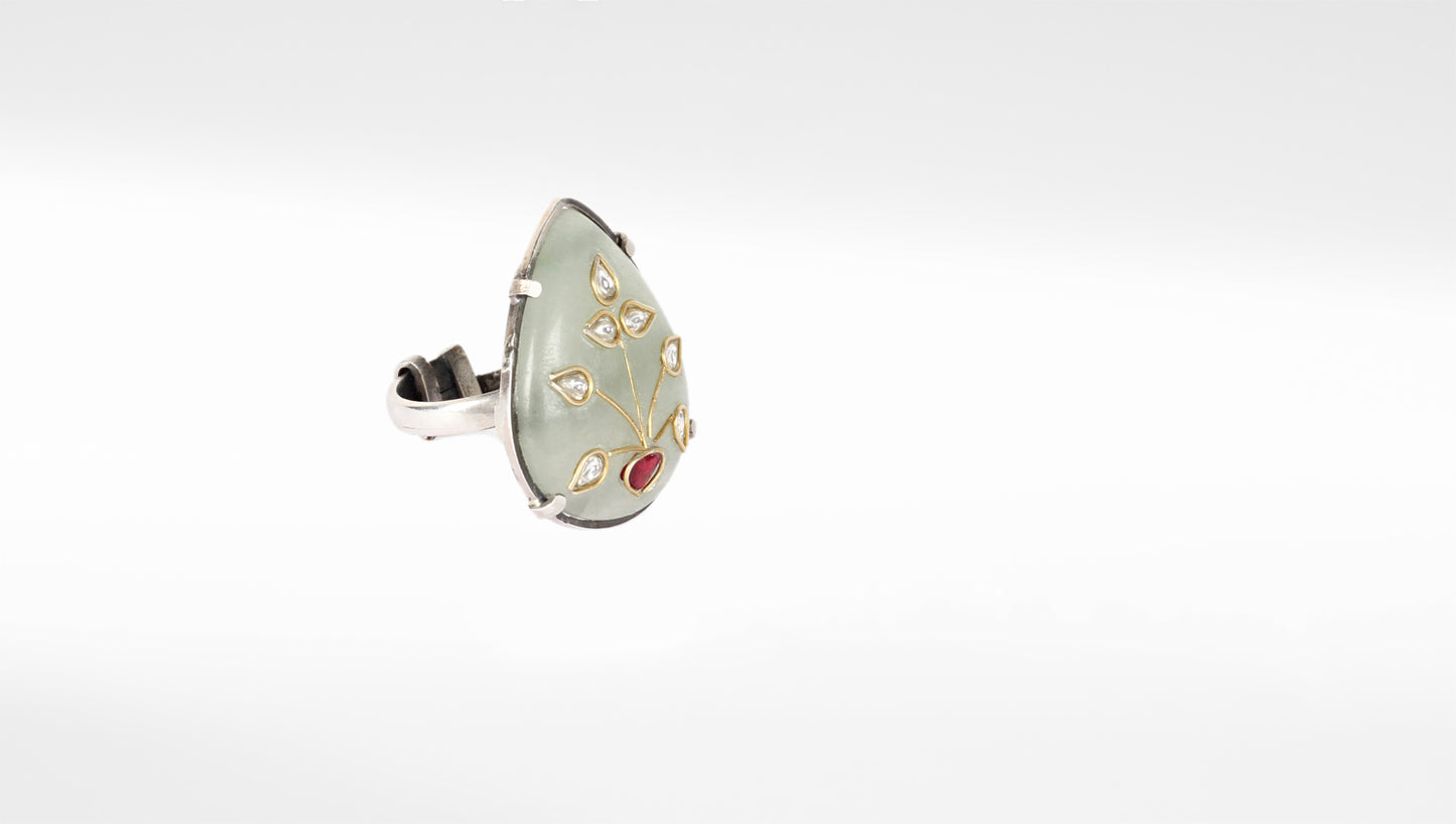 Sangeeta Boochra Silver Ring