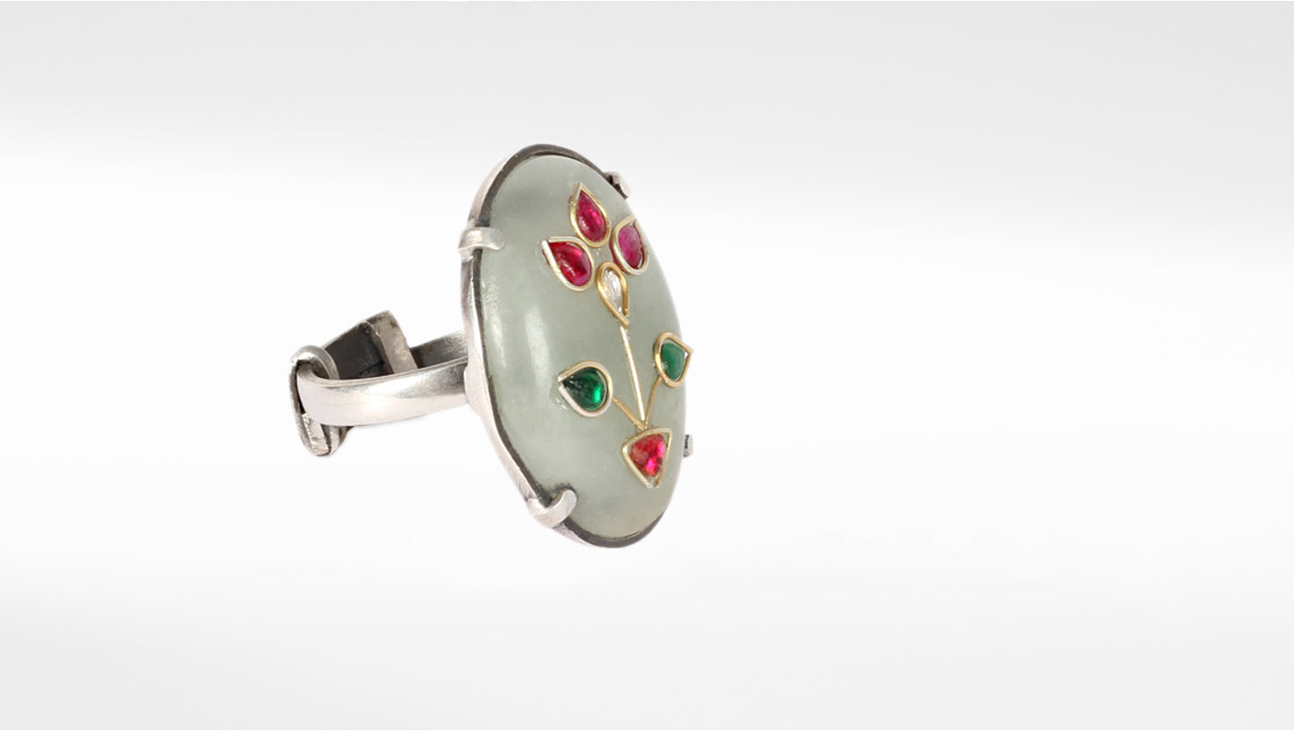 Sangeeta Boochra Silver Ring